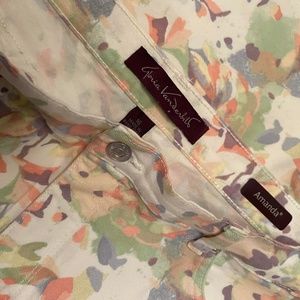 Floral Pants - Gloria Vanderbilt - Amanda Collection \\ Size 16